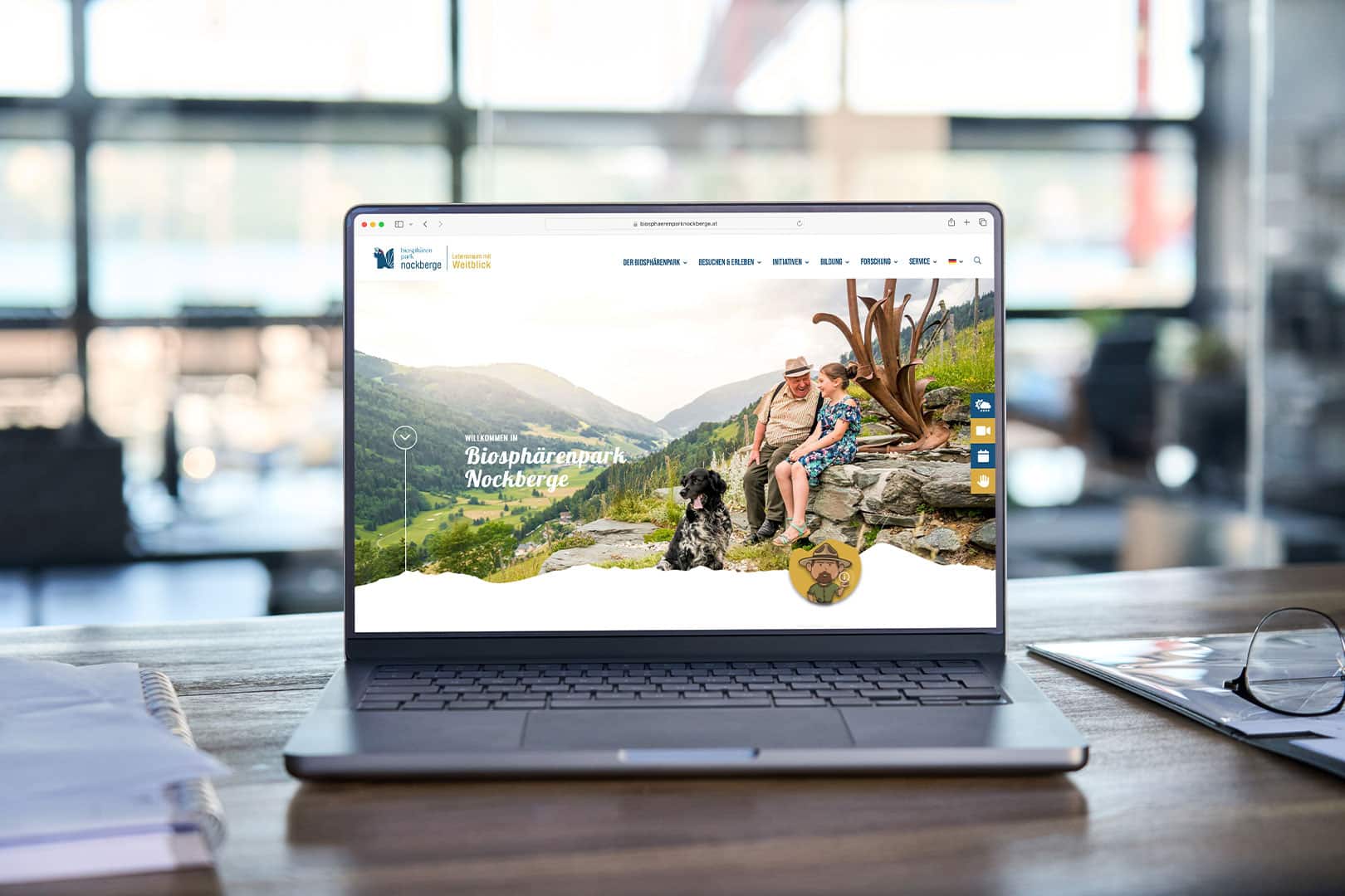 Website Biospärenpark Nockberge. Webdesign von Krassgrün.at