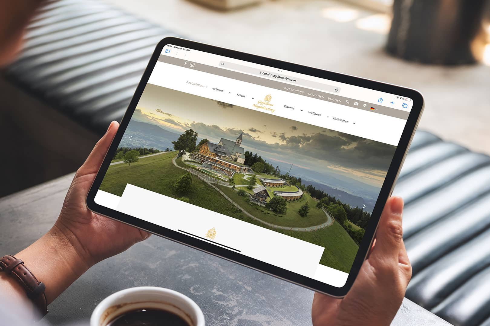 Website von Gipfelhaus Magdalensberg gestaltet von Krassgrün.at